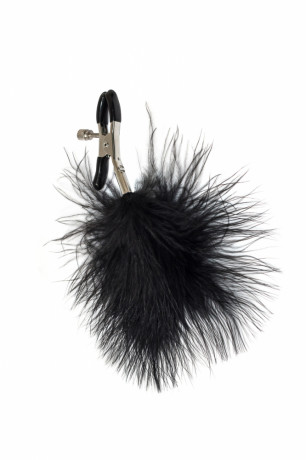 Оригинальный зажимы на соски украшенные пушком Party Hard Euphoric