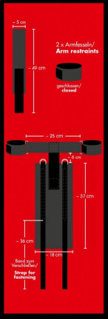 Сбруя на предплечья с фиксацией рук Torso Restraints by Bad Kitty