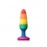 Радужная анальная пробка Colours Pride Edition Pleasure Plug
