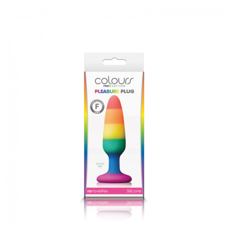 Радужная анальная пробка Colours Pride Edition Pleasure Plug