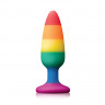 Радужная анальная пробка Colours Pride Edition Pleasure Plug