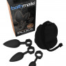 Набор анальных плагов с кольцом Bathmate Anal Training Plugs