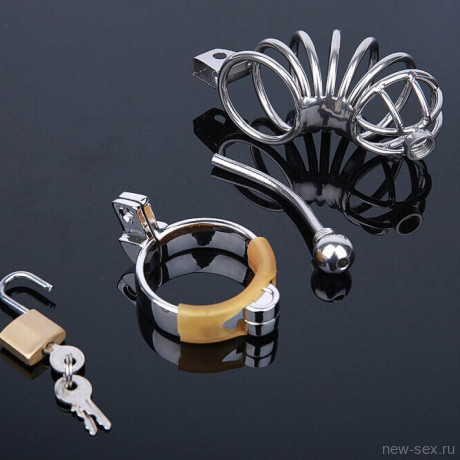 Пенис-клетка с уретральным катетером увеличенный размер