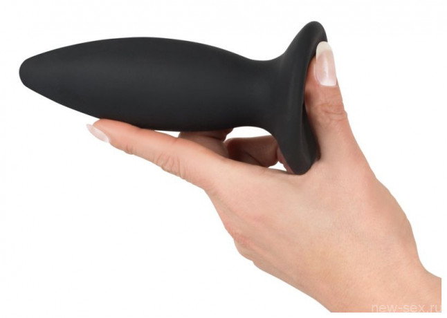 Перезаряжаемая анальная пробка из нежного силикона Black Velvets Recharge Plug