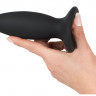 Перезаряжаемая анальная пробка из нежного силикона Black Velvets Recharge Plug