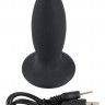 Перезаряжаемая анальная пробка из нежного силикона Black Velvets Recharge Plug