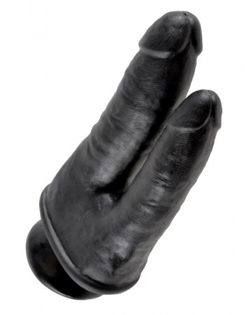 Фаллоимитатор для двойного проникновения на присоске