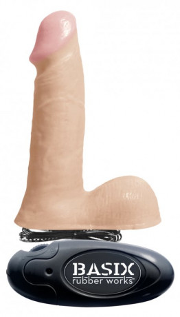 Реалистичный вибратор с мошонкой