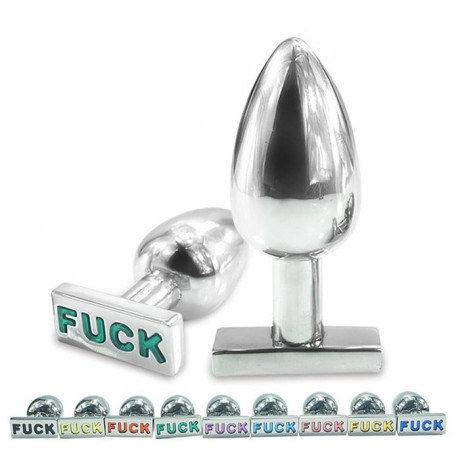 Анальная втулка с надписью "FUCK"