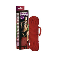 Веревка для связывания красного цвета BONDAGE