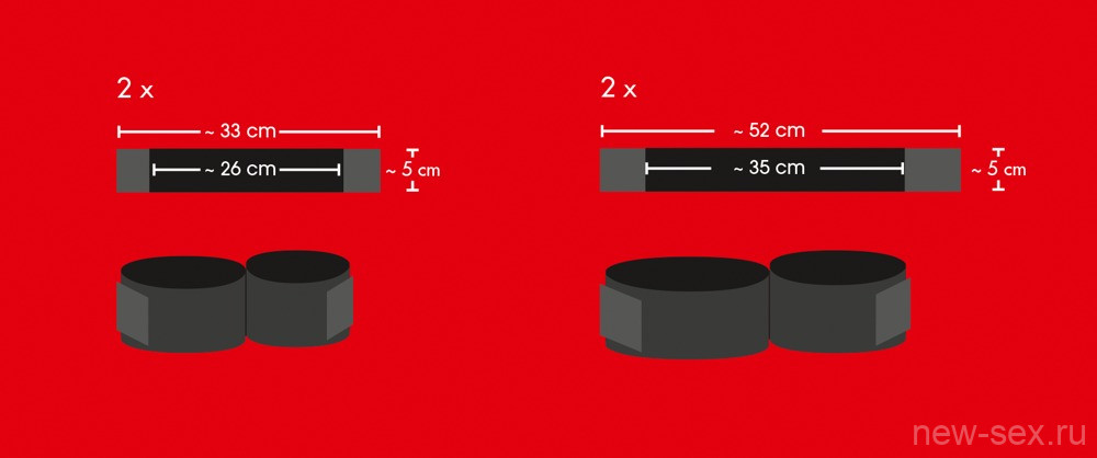 Набор фиксирующих лент для рук и ног Bad Kitty Arm