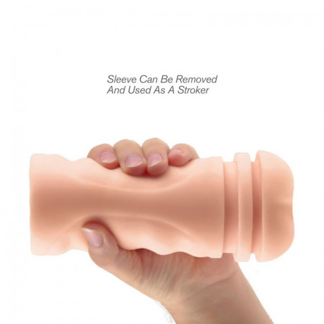 Вибромастурбатор ультра реалистичная вагина в мягкой тубе Mega Grip Vibrating Stroker Pus