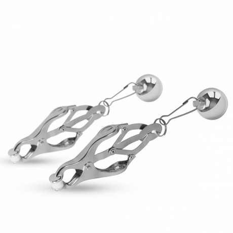 Зажимы на соски с грузом в форме японского клевера Clover Clamps With Weights