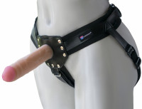 Женские страпон трусики с насадкой Вак-у-Лок и вагинальной пробкой Linda