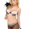 Роскошный комплект официантки из бюстгальтера и микро юбочки Paola