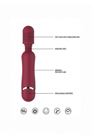 Универсальный массажер с подвижной головкой Silicone Massage Wand