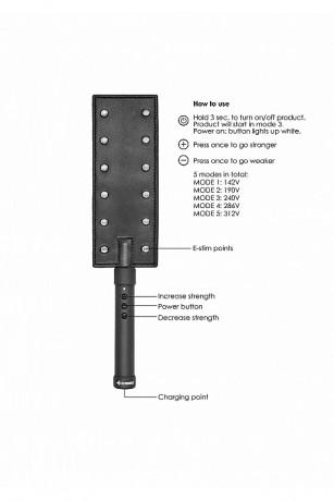 Безпроводной ударный падл с электростимуляцией E-stim