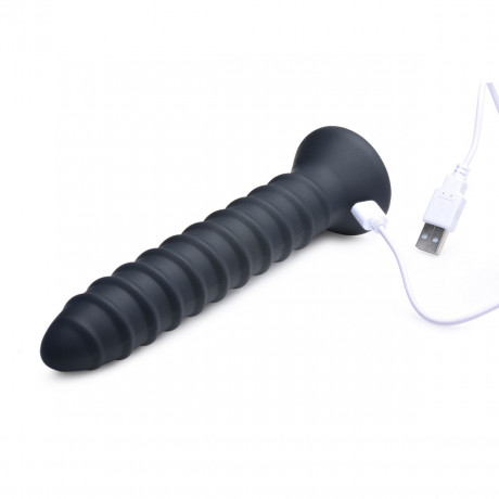 Вибромассажер спиральный Power Screw 10X Spiral Silicone Vibrator