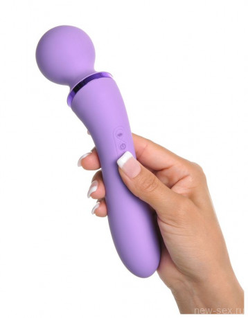 Мощный вибромассажер с 2 моторами для оргазма