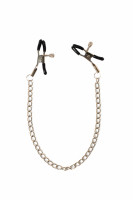 Стильные зажимы на соски из металла на цепочке Party Hard Starlet