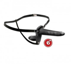 Страпон FF DOUBLE PENETRIX STRAP ON BLACK