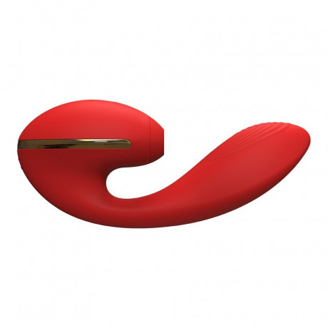 Вибромассажер зоны G со стимулятором клитора, с нагревом