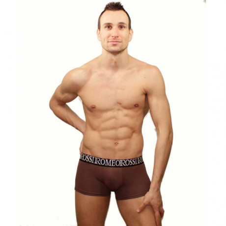 Коричневые мужские трусы хипсы