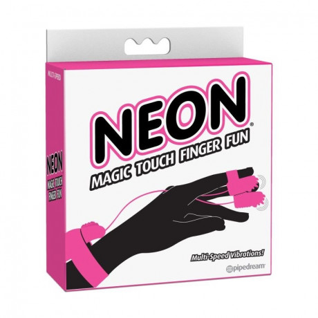 Вибронасадки на пальчики с пультом Neon Magic Touch Finger Fun