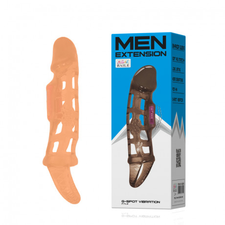 Насадка удлинитель пениса с вибрацией MEN EXTENSION