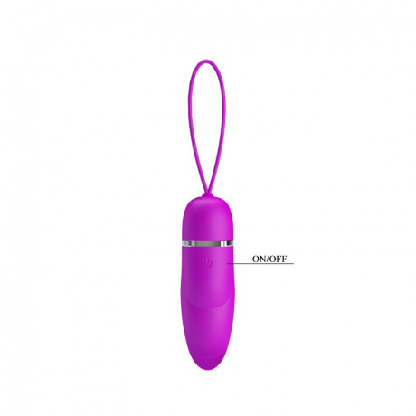 Вибропулька эргономичной формы из бархатистого силикона Edwina