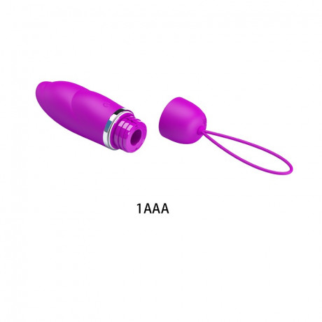 Вибропулька эргономичной формы из бархатистого силикона Edwina