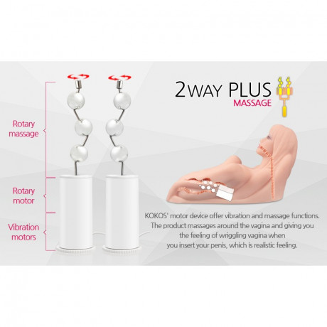 Мастурбатор в форме женского тела с вибрацией и ротацией HERA