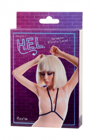 Эластичный стреп с V-образным силуэтом и открытой грудью Roxie