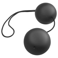Черные анальные шарики VIBRO BALLS