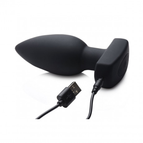 Анальная пробка с вибрацией с пультом ду The Taper 10X