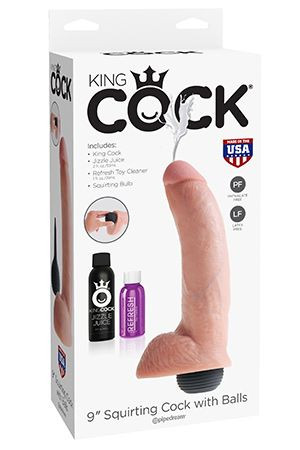 Реалистичный фаллос с эффектом семяизвержения