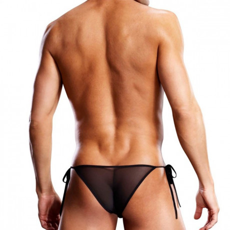 Черные мужские side-tie бикини S/M