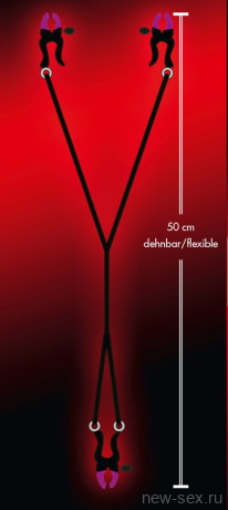 Зажимы Y-Kette на половые губы и соски