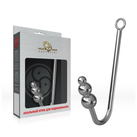 Анальный крюк с рельефным наконечником