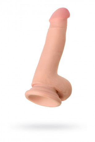 Реалистичный вибратор на присоске с мошонкой TOYFA RealStick Elite Vibro