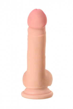 Реалистичный вибратор на присоске с мошонкой TOYFA RealStick Elite Vibro