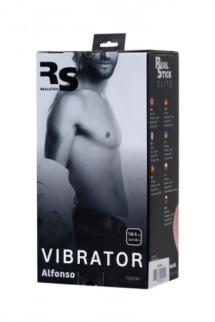 Реалистичный вибратор на присоске с мошонкой TOYFA RealStick Elite Vibro