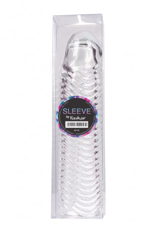 Увеличивающая насадка с дополнительной стимуляцией ребрышками Kanikule закрытого типа