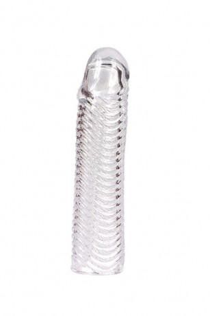 Увеличивающая насадка с дополнительной стимуляцией ребрышками Kanikule закрытого типа