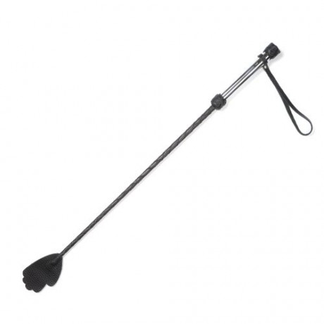 Кожаный стек в виде ладони с удобной металлической рукояткой