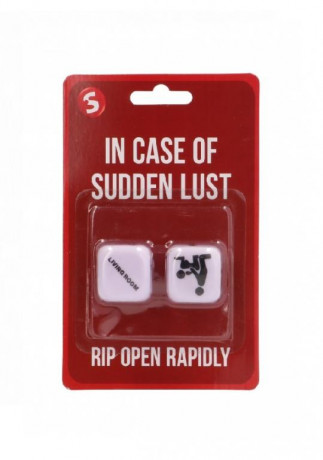 Два игральных кубика с позами для эротических игр In Case Of Sudden Lust Sex Dice