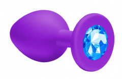 Анальная пробка Emotions Cutie Small Purple clear crystal