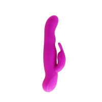 Перезаряжаемый вибратор ротатор с клиторальным стимулятором Mistic