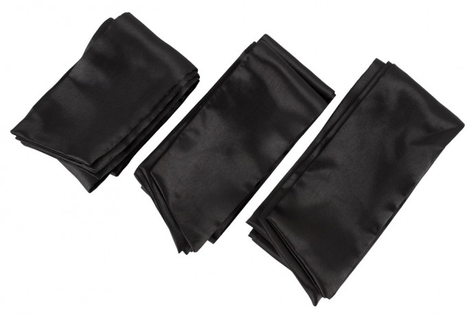 Набор атласных лент для нежной фиксации Satin Ribbon Set by Bad Kitty