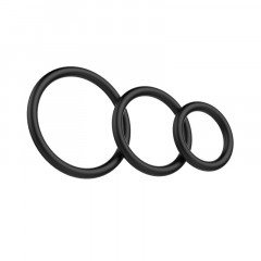 Набор тонких эрекционных колец Cock Ball rings Rubber Set